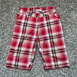 Mecca Femme Plaid Shorts